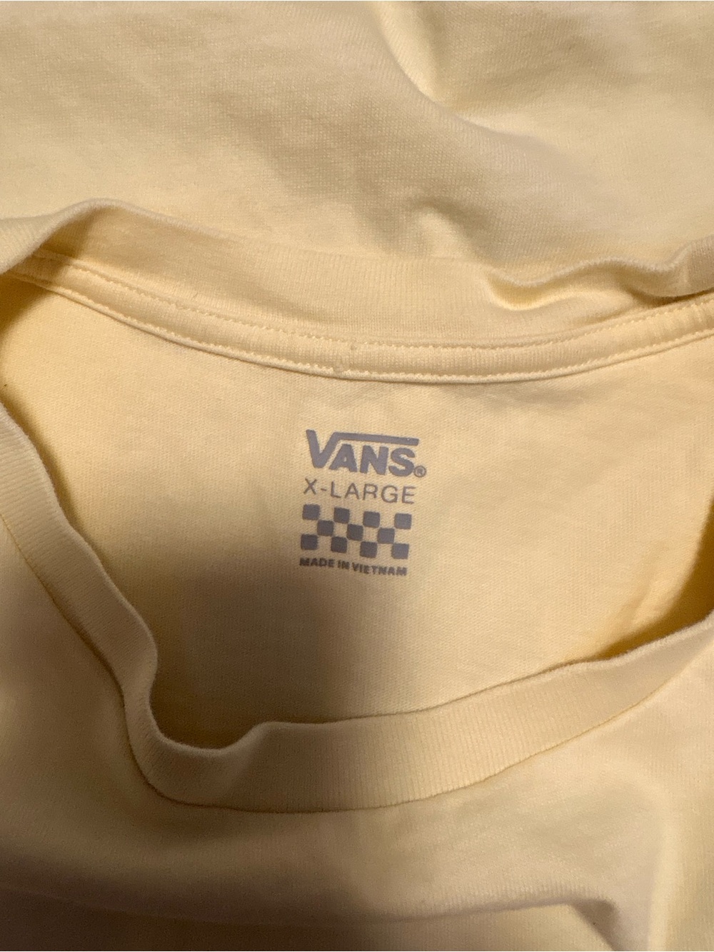 XL Vans Yellow Tie-Front Tee - Picture 2 of 5